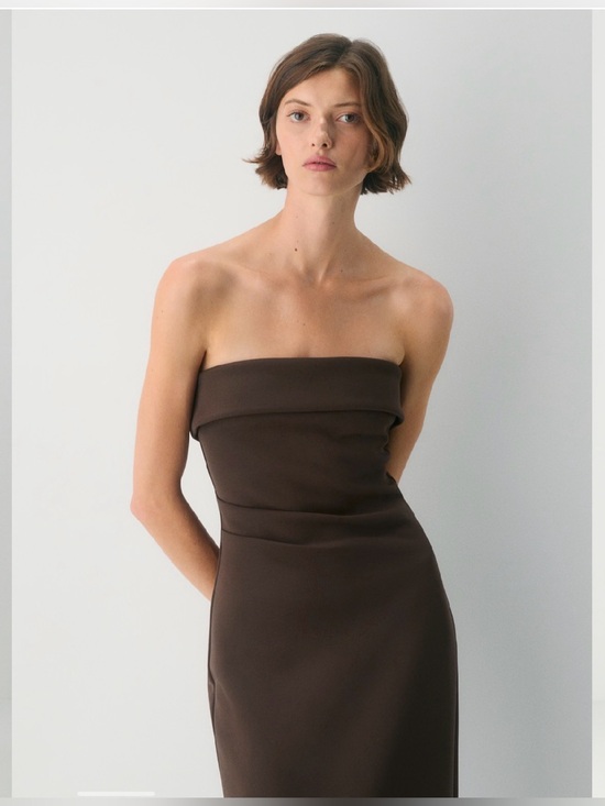 Aritzia Dresses & Skirts - Aritzia Eyecatcher Mocha Brown Dress Sz XS NWT